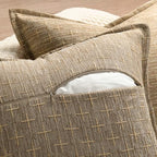 ZWJD Pillow Covers 24x24 Set of 2 Soft Polyester Textured Pillow Covers with Stylish Flange Edge Cozy Farmhouse Throw Pillows for Couch Bed Sofa Living Room - Image 3