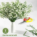 MAQIHAN 30 Babys Breath Artificial Flowers - White Faux Gypsophila Bouquets - Image 3
