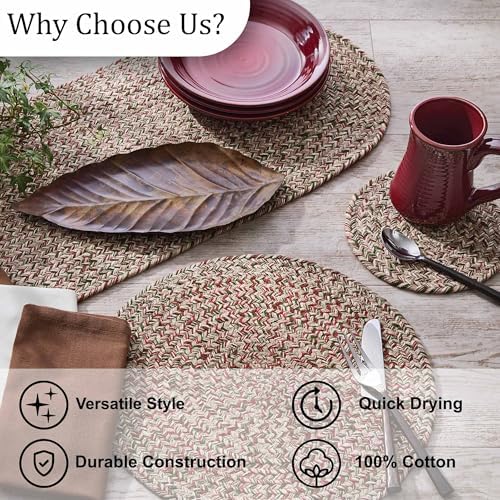 Park Designs Spice Bin Placemat Set of 4, Ginger Braided - Image 6