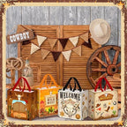 Wesnoy 48 Pcs Western Cowboy Party Gift Bag Bulk with Handle Non Woven Bag - Image 5