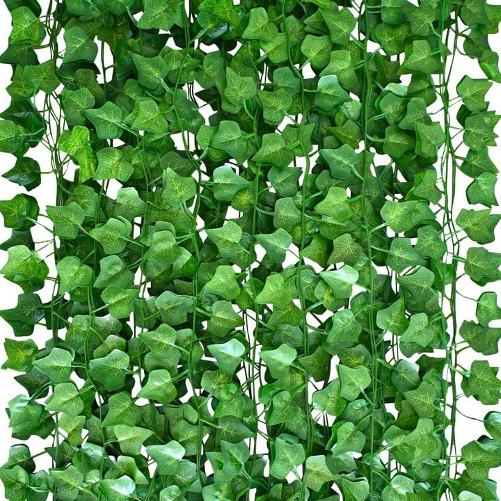 720 Feet 96 Pack Fake Vines for Room Decor, Artificial Ivy Greenery Garland Vine Leaves, for Bedroom, Garden Wall, Indoor Outdoor by Unknown