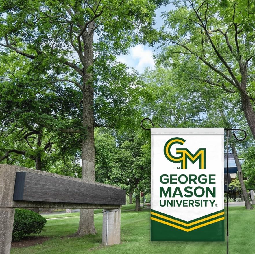 AGAS George Mason GMU University Yard Flag, 18 x 12 inch, For Outdoor Display and Events Single-Sided Polyester with Garden Stand - Image 6