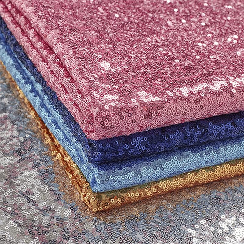 Rose Pink Sequin Table Runner 12 Pack 12''x108 Glitter Table Runner - Image 6