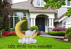 Inflatable Islamic 5FT Eid Al Adha Mubarak Crescent and Lamb. Eid Blow Up Yard Decorations for Home Holiday Party Indoor, Outdoor, Yard, Garden, Lawn Decor. with LED Lights and Eid Mubarak Printed. - Image 2