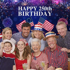 4th of July Backdrop Decorations Independence Day Backdrop 250 Anniversary USA Flag Banner 15x8ft 250th Birthday Fireworks Semiquincentennial Photography Background Photo Studio Props - Image 4
