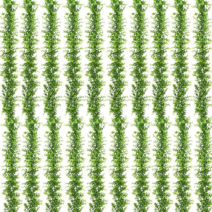 10 Pack Eucalyptus Garland 60Ft Fake Vines Artificial Greenery Garland by DolicerLANDSCAPEQ