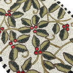 Enliven Handmade Beaded Table Runner, 13x36 Inches Lightweight Decorative Table Runner, Perfect for Dining/Wedding/Party/Everyday Use & Easy to Clean, Elegant Floral Beaded Runner (Multicolor) - Image 2