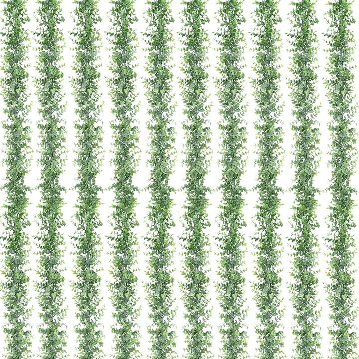 10 Pack Eucalyptus Garland 60Ft Artificial Vines Fake Greenery Garland by DolicerLANDSCAPEQ