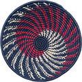 Handwoven African Basket Bowl for Fruits Wall Decor 8in diameter by ZenDesignsArtsCrafts
