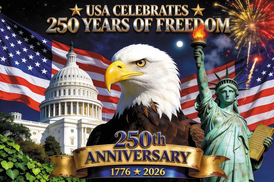 9x6ft 4Th of July Backdrop American US Flag Independence Day Decorations Background National Veterans Day Retirement Party Memorial Day Birthday Party Cake Table Banner Photo Booth by ZJRBJB
