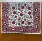 Ridhi Sangria Red Hand Block Print Table Runner 16x90 Inch 100% Cotton - Image 4