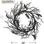 Fun Express 26" Light Up Black Bat Wreath - Image 4